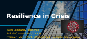 ​  Resilience in Crisis: Presentation by Dr. Marvin  Bembry