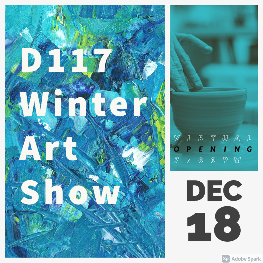 winter art show flier