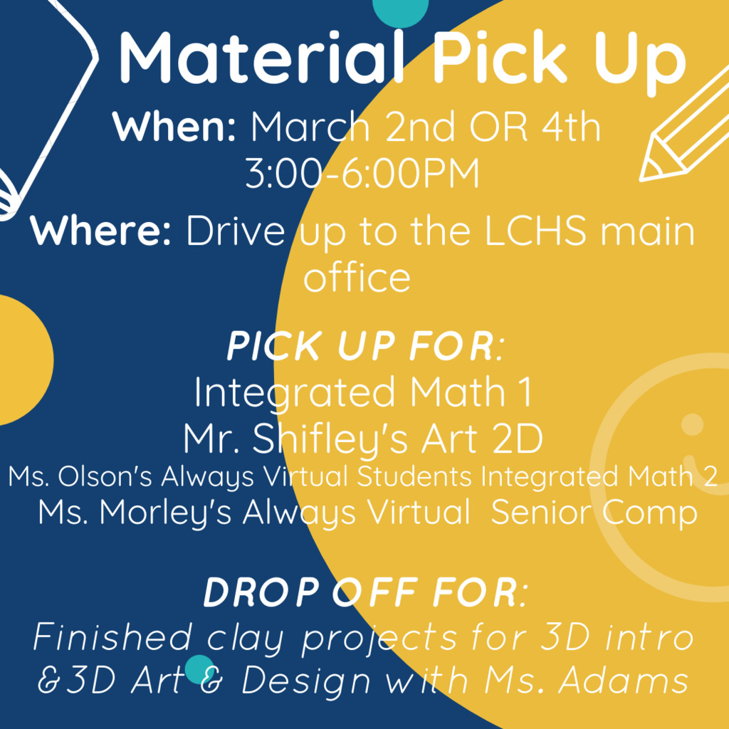 material pick up flyer - March