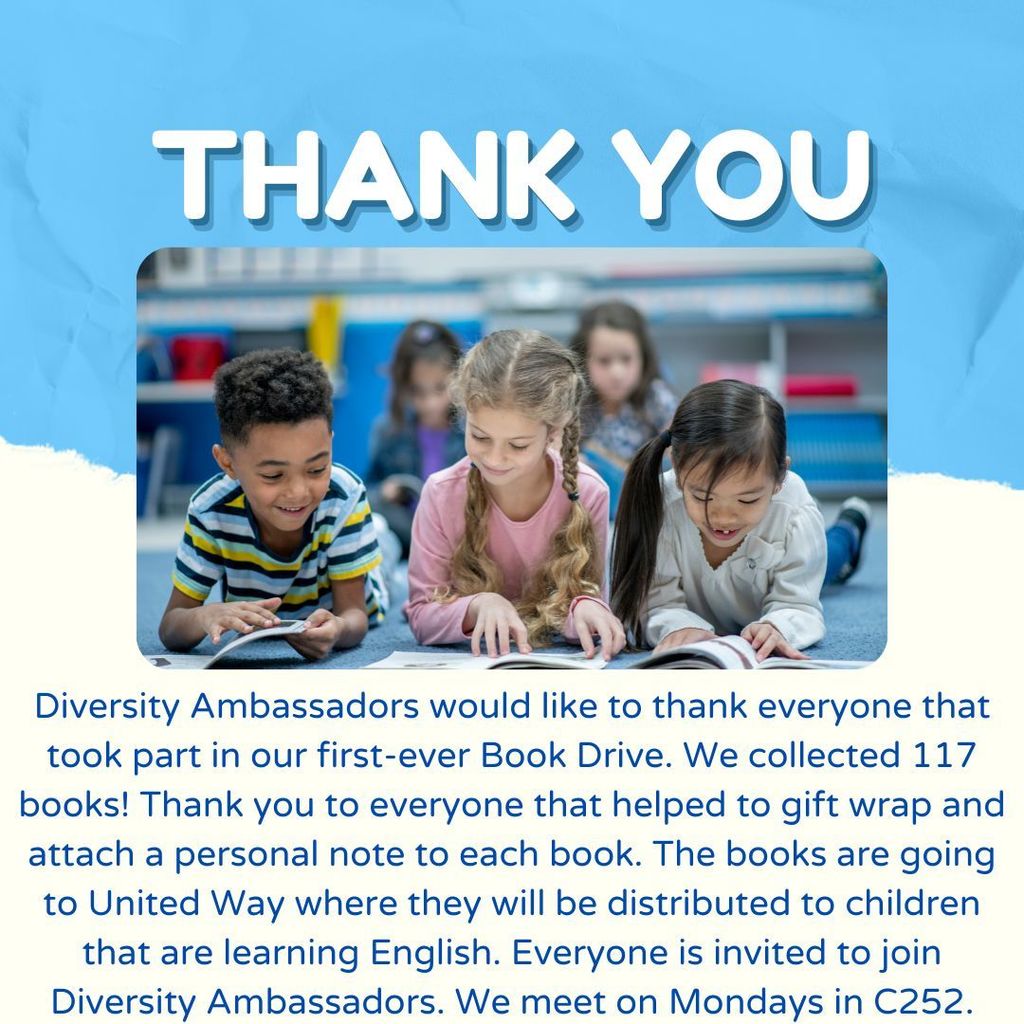 Book Drive Thank You