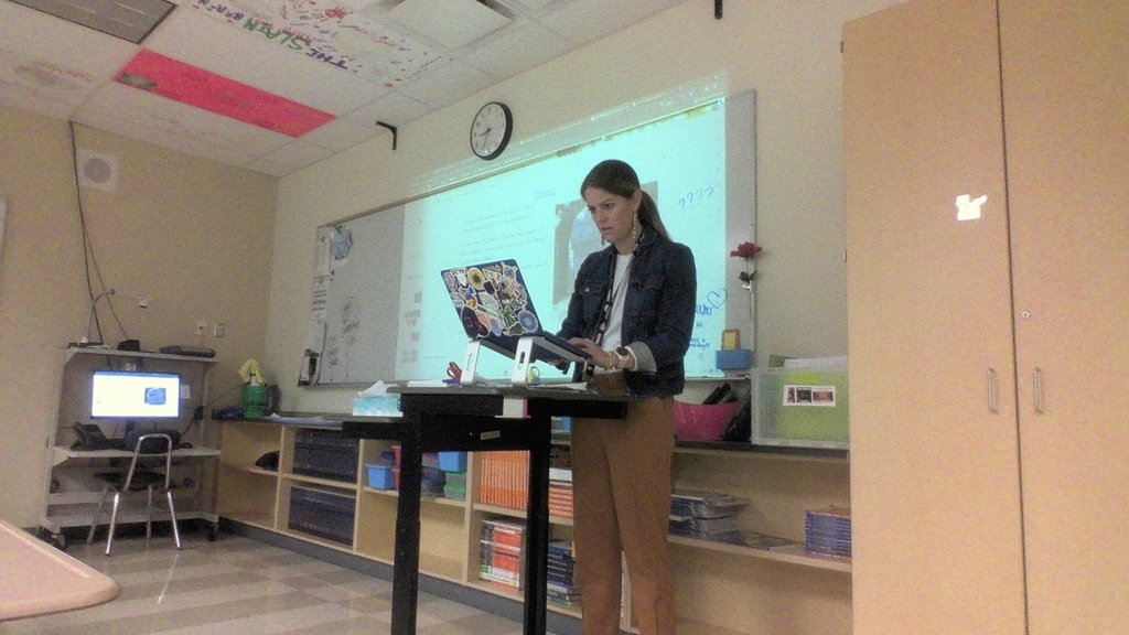 Ms. Zucker teaching class