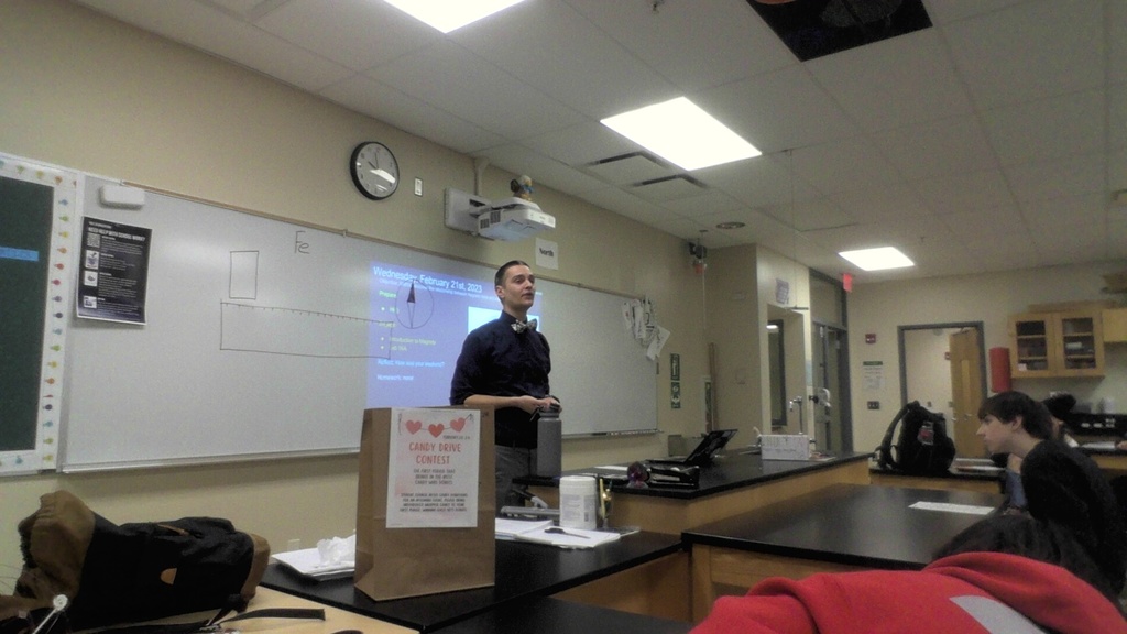 Mr. Blevins teaching class