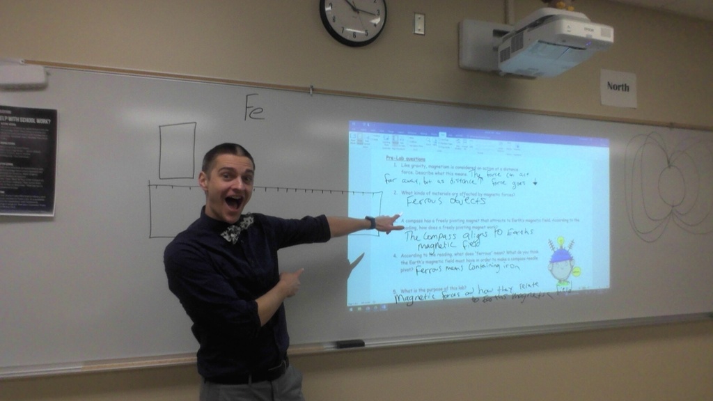 Mr. Blevins and his enthusiastic teaching